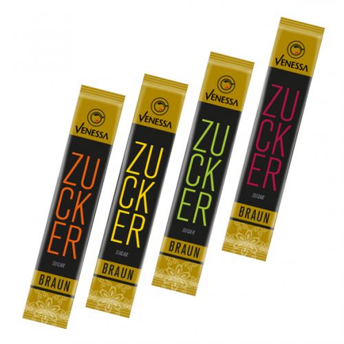 VENESSA Zuckersticks Portionzucker Zucker braun 1000x4g